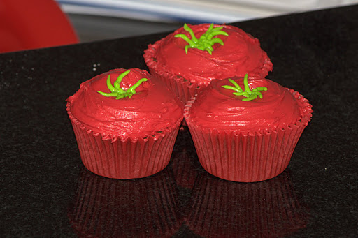 Funky Tomato Cupcake